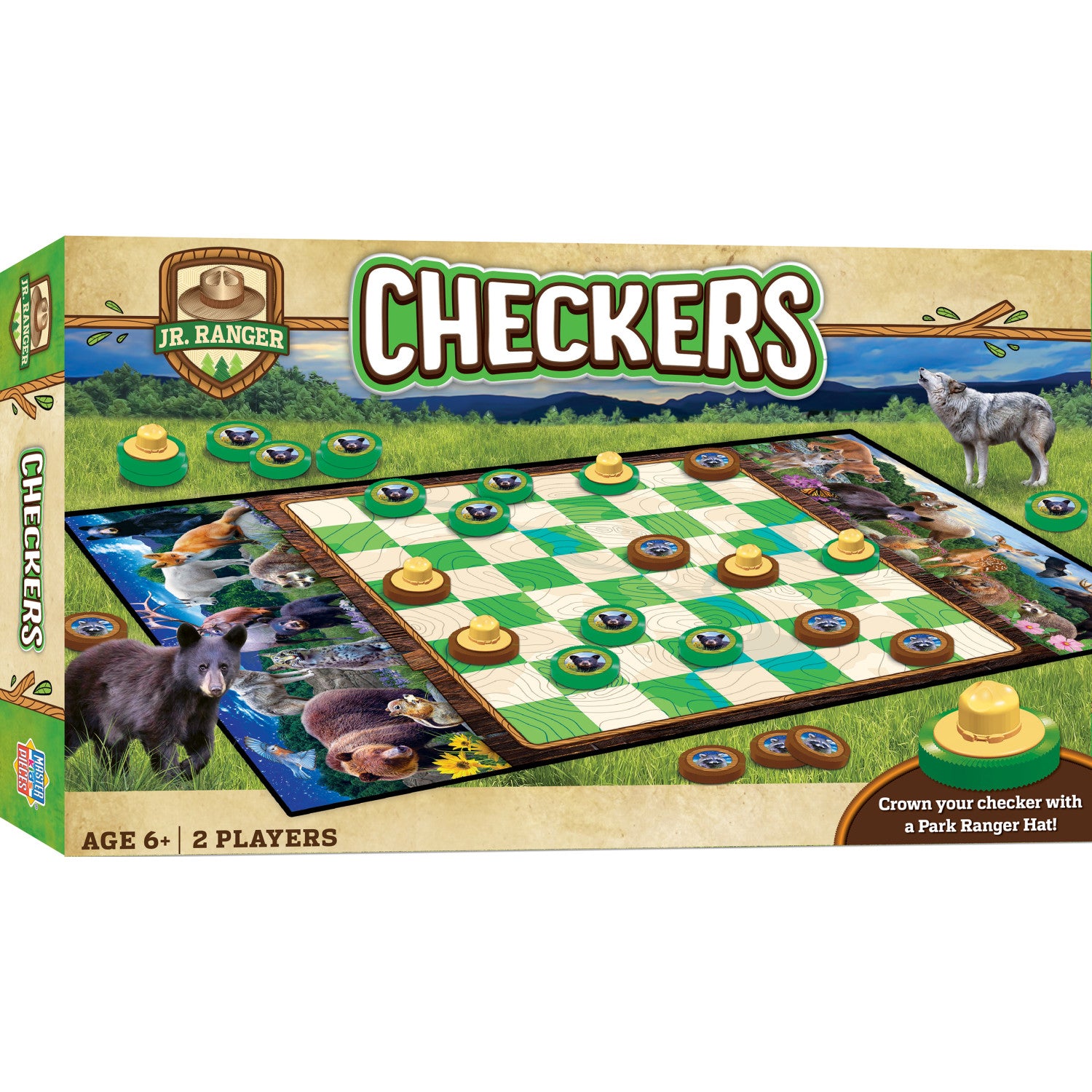 Jr. Ranger Checkers Board Game Board Game