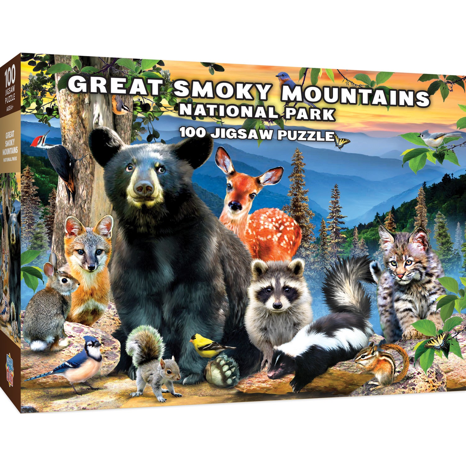 Wildlife of Great Smoky Mountains National Park - 100 Piece Jigsaw Puzzle