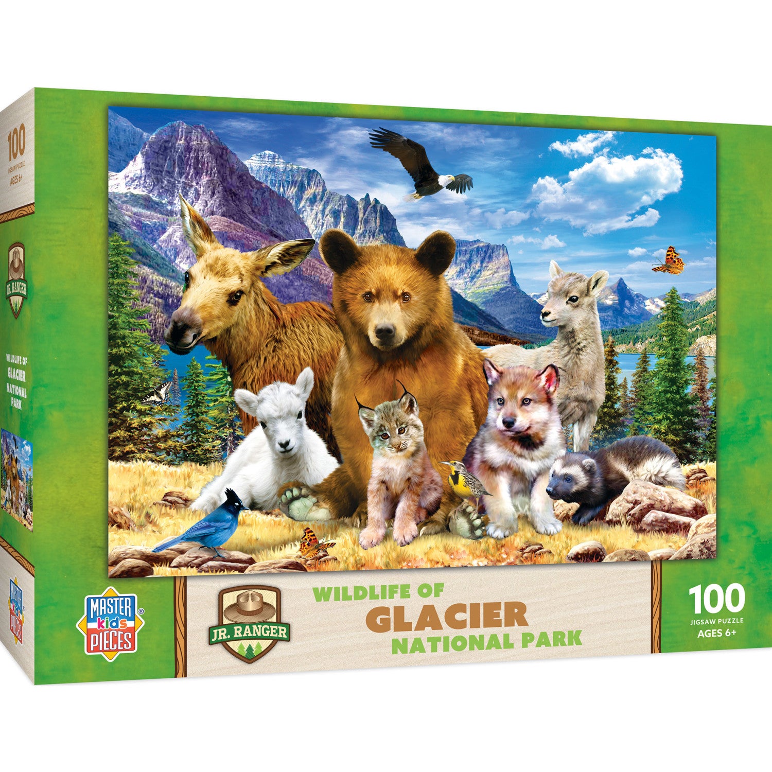 Wildlife of Glacier National Park - 100 Piece Jigsaw Puzzle