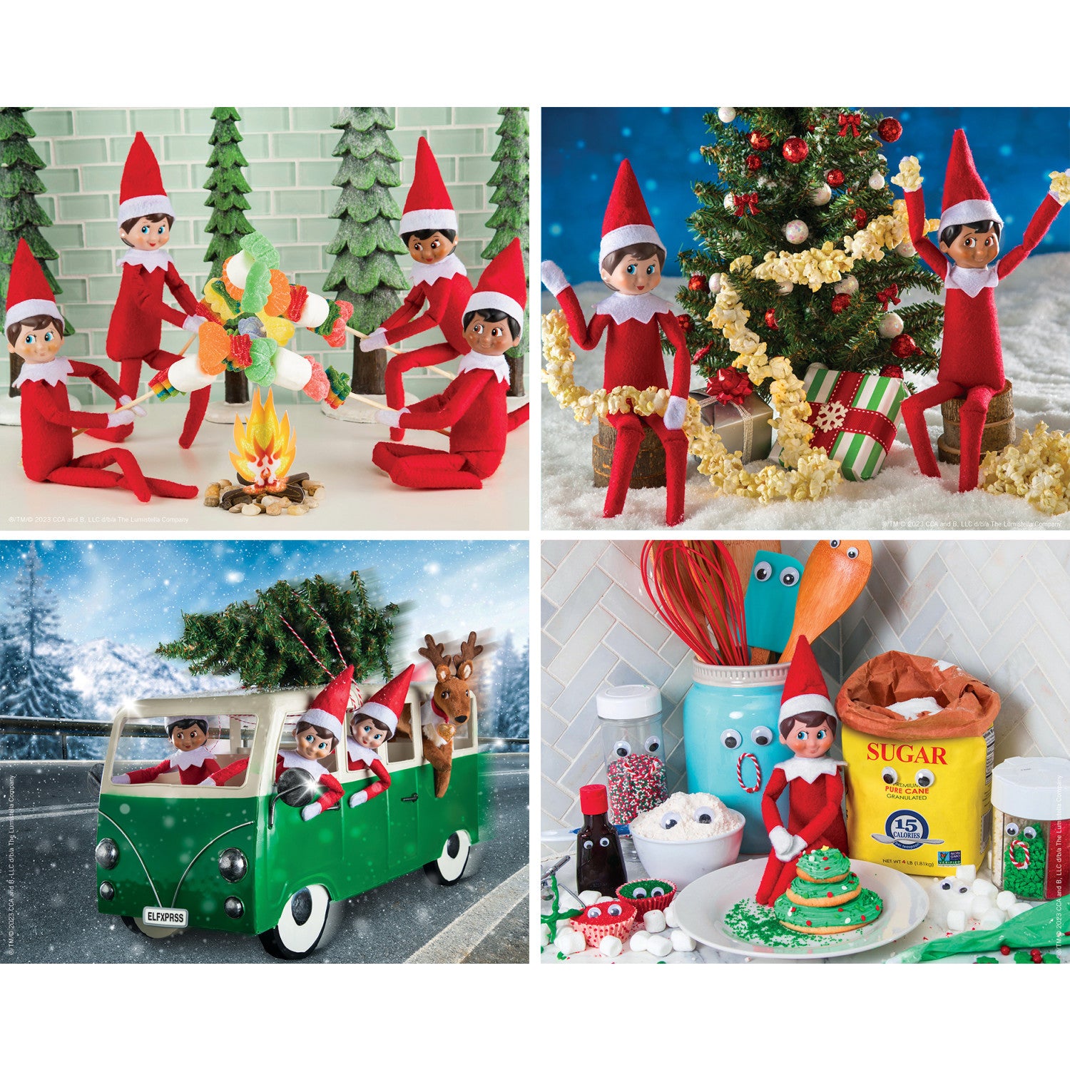 Elf on the Shelf - 4 Pack V2 100 Piece Puzzles
