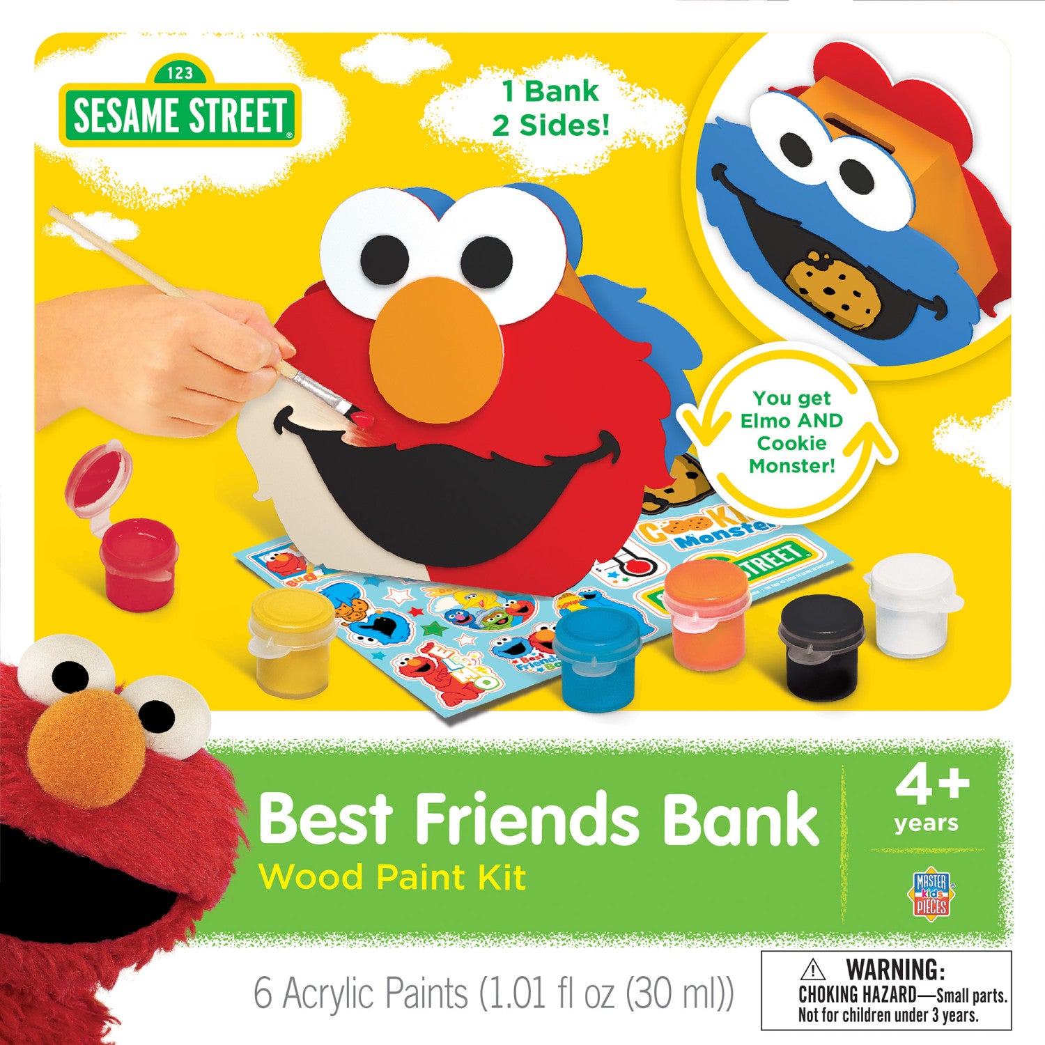 Sesame Street - Best Friends Bank Wood Craft & Paint Kit