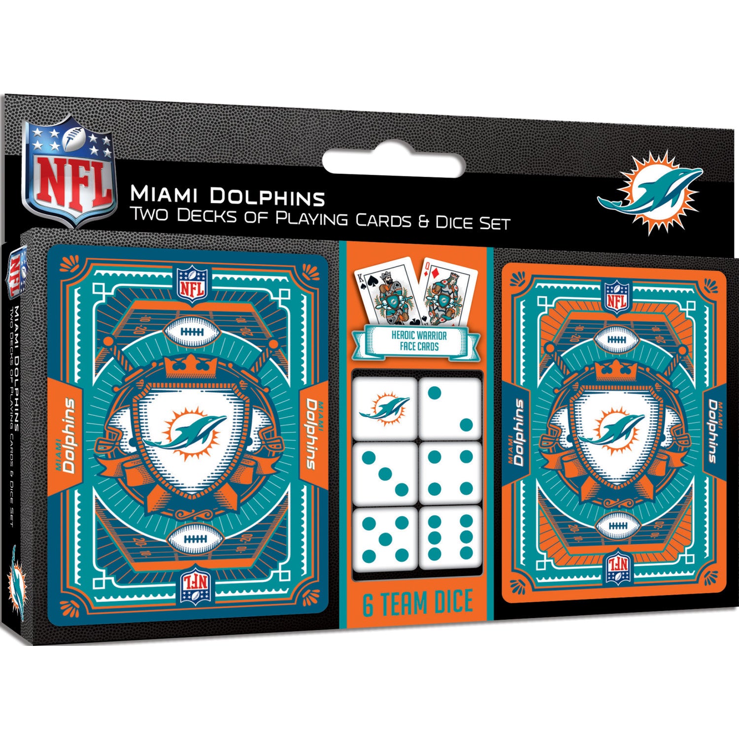 miami dolphins playing cards