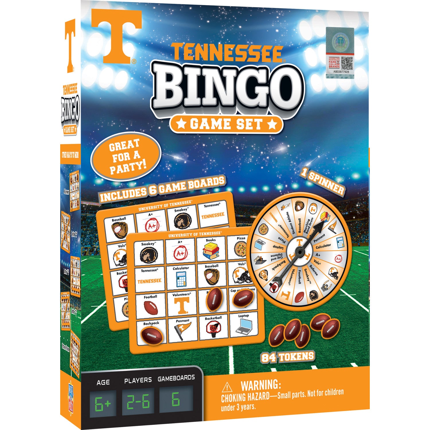 Tennessee Volunteers Bingo Game