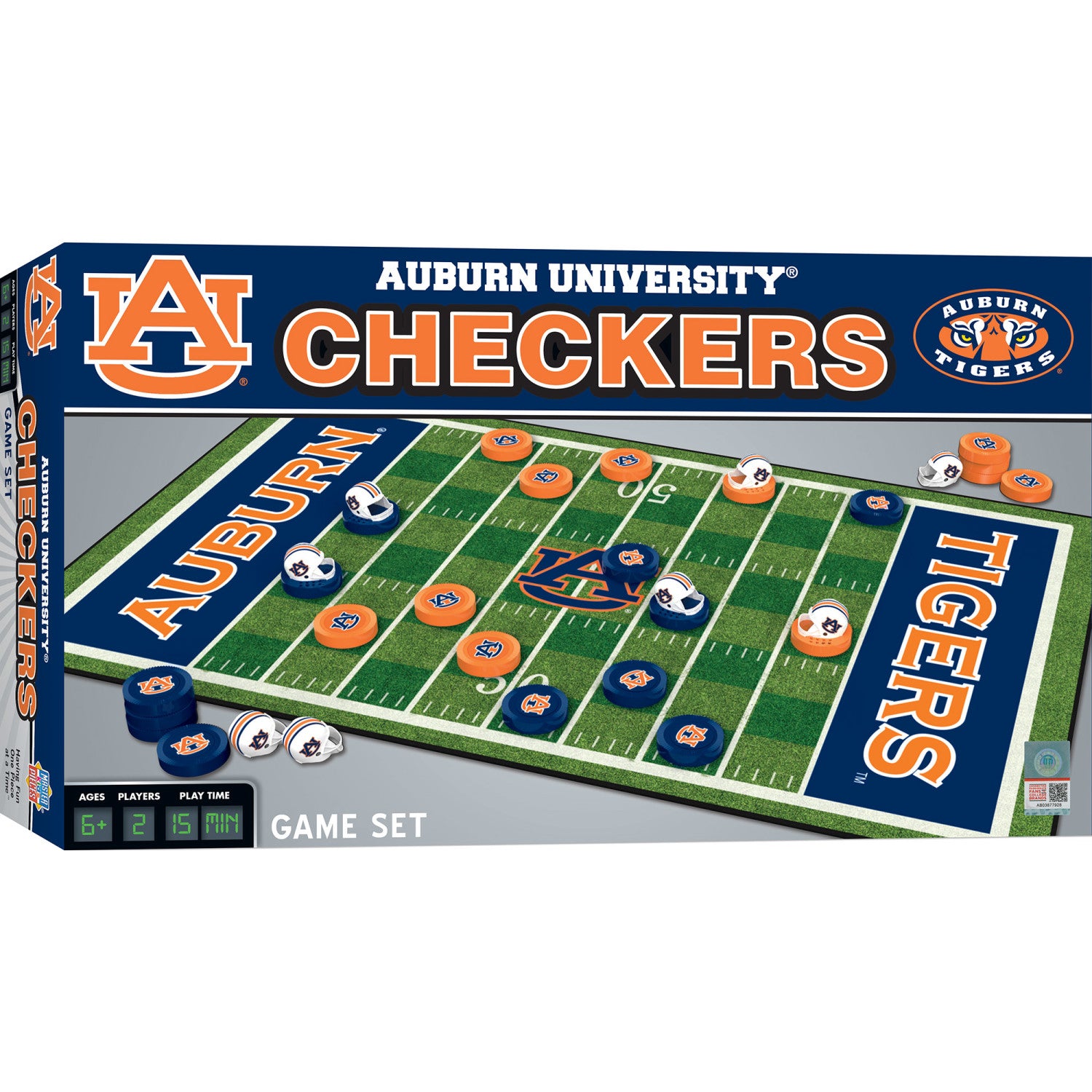 Auburn Tigers Checkers Board Game