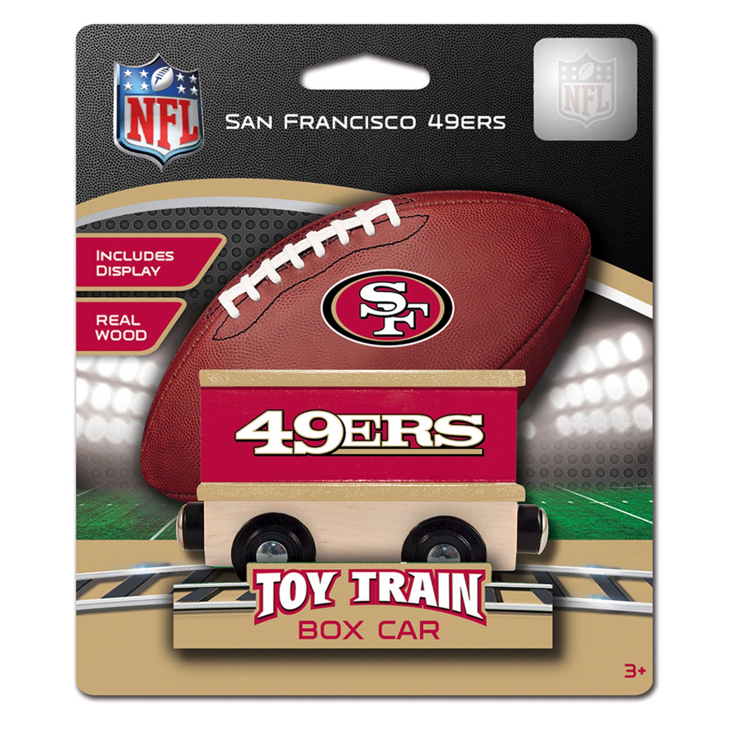 San Francisco 49ers NFL Wood Box Train Car