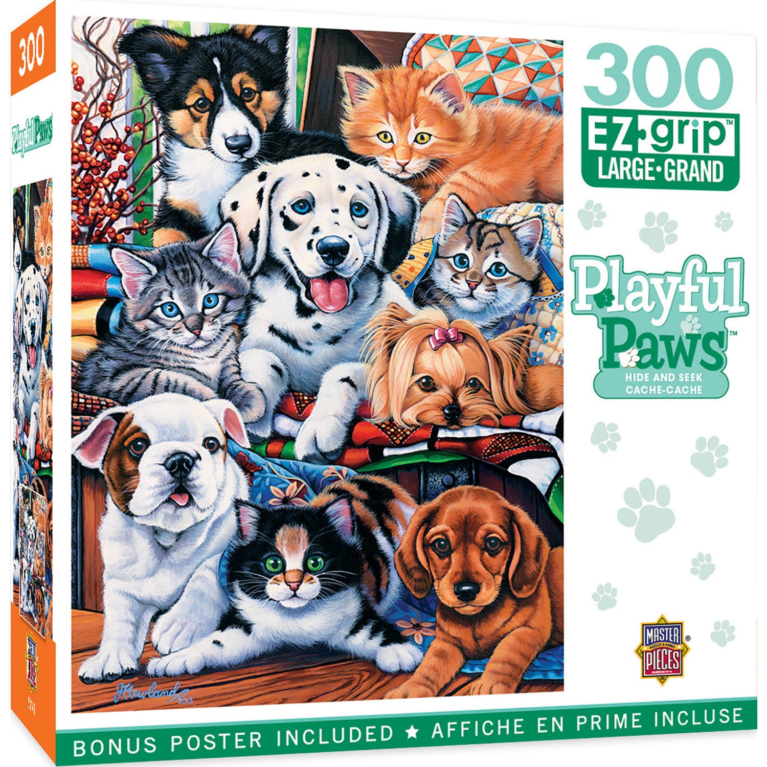 Playful Paws - Hide and Seek 300 Piece EZ Grip Jigsaw Puzzle
