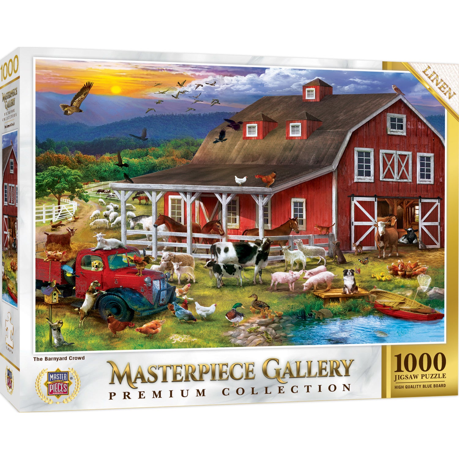 Masterpiece Gallery - The Barnyard Crowd 1000 Piece Jigsaw Puzzle