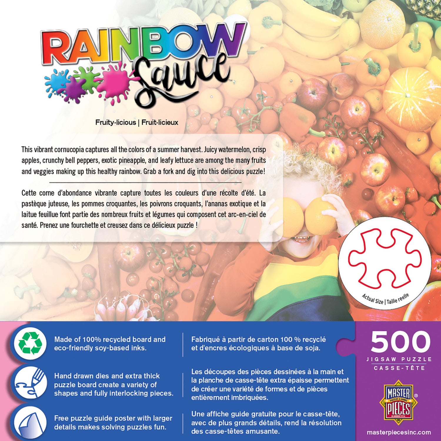 Rainbow Sauce - Fruity-licious 500 Piece Jigsaw Puzzle