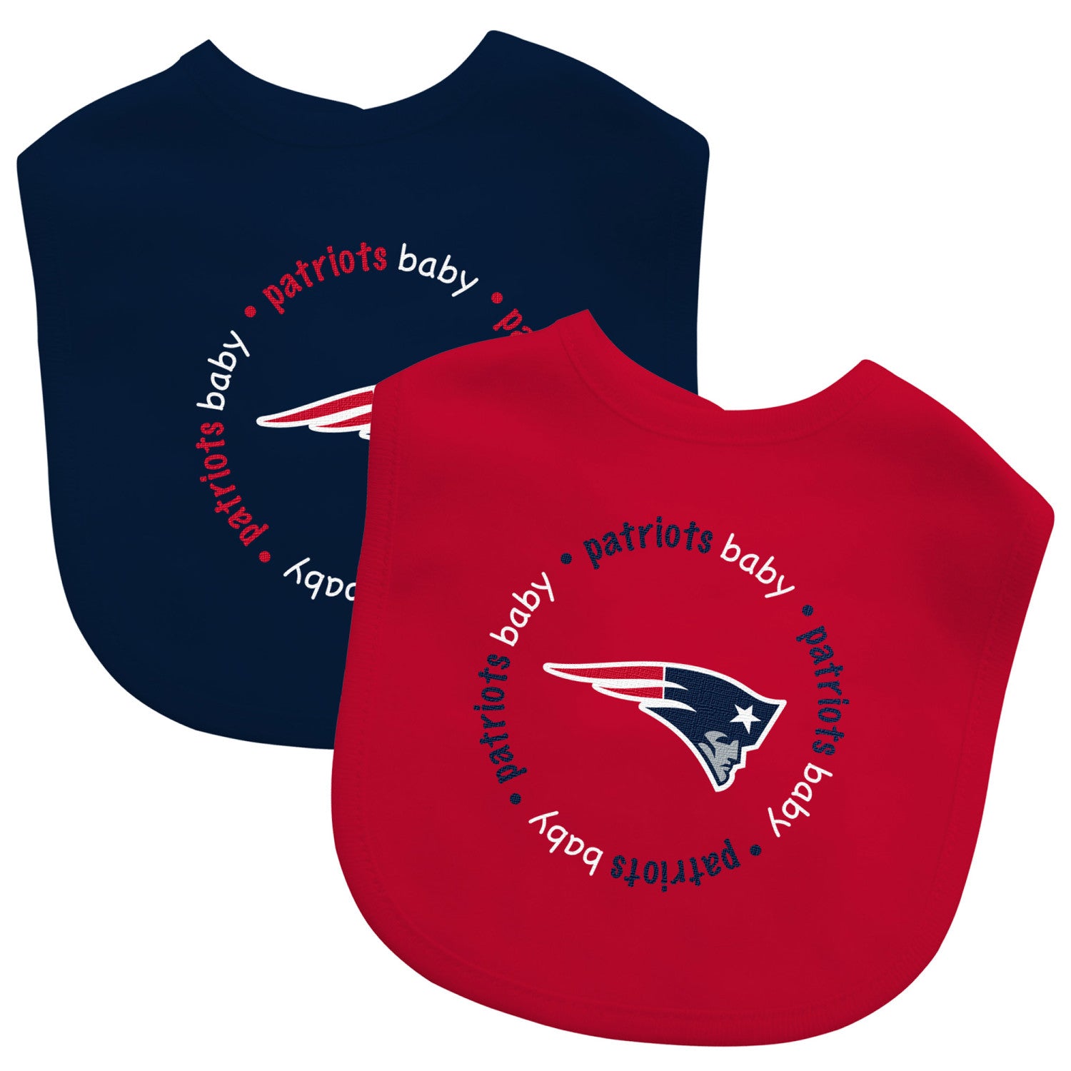 New England Patriots - Baby Bibs 2-Pack - Red & Navy