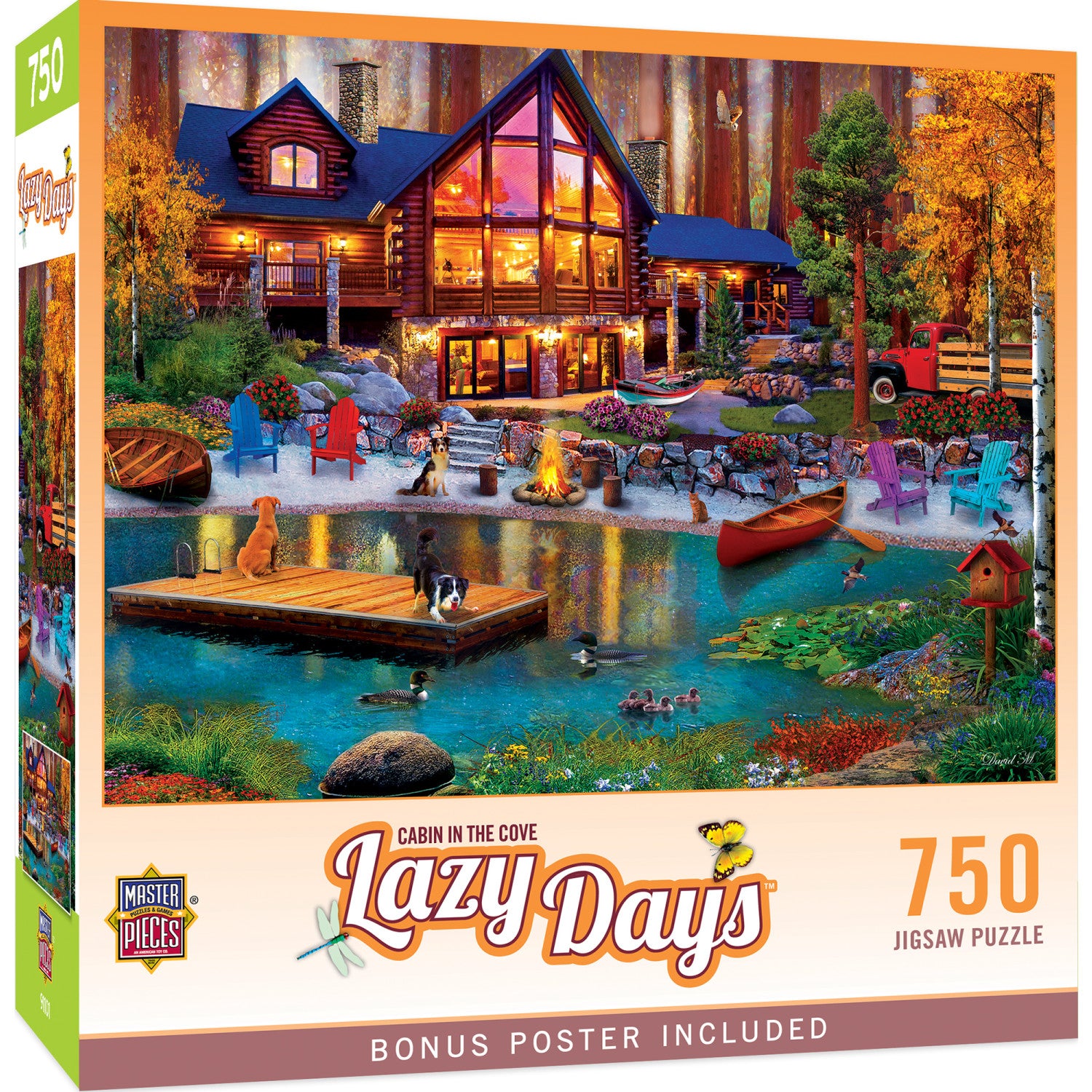 Lazy Days - Cabin in the Cove 750 Piece Jigsaw Puzzle