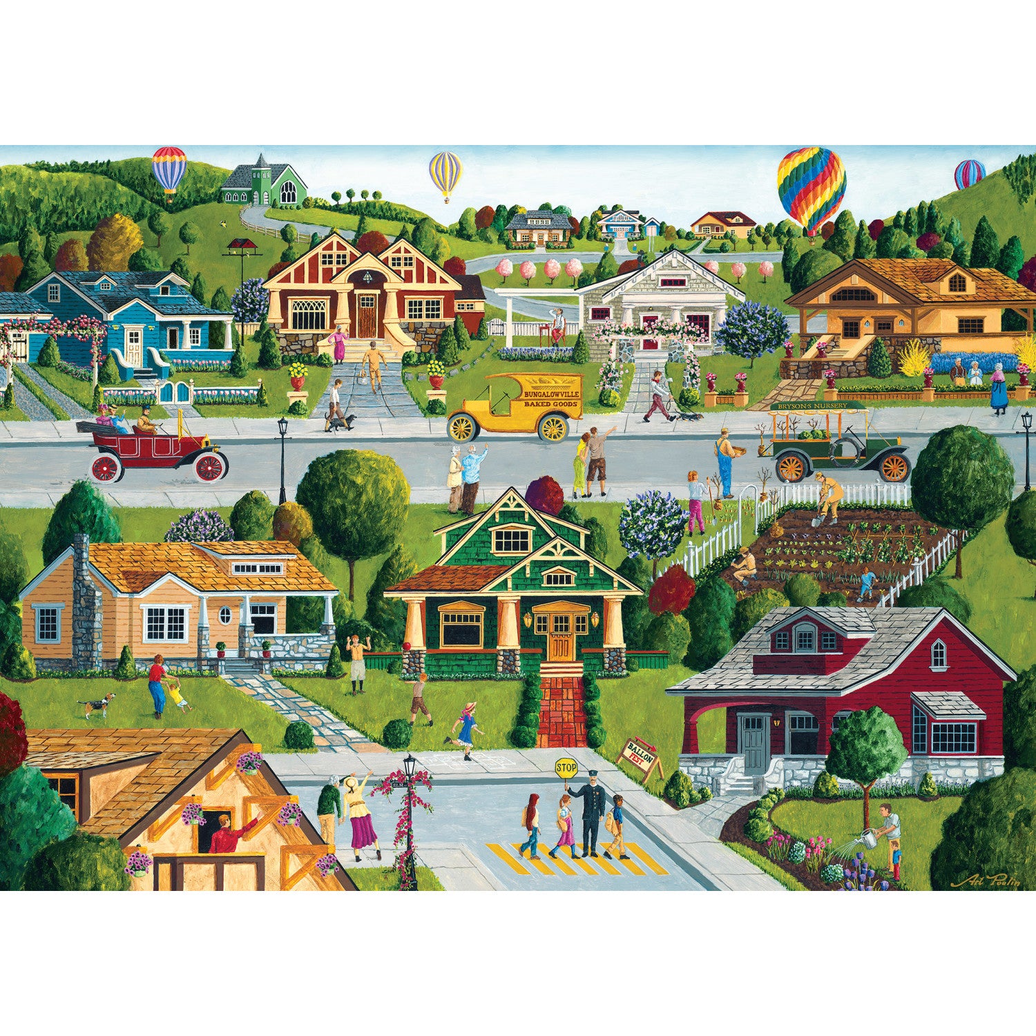 Hometown Gallery - Bungalowville 1000 Piece Puzzle