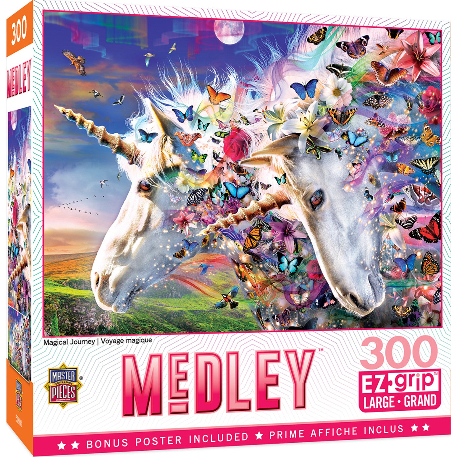Medley - Unicorns & Butterflies 300 Piece Puzzle | MasterPieces