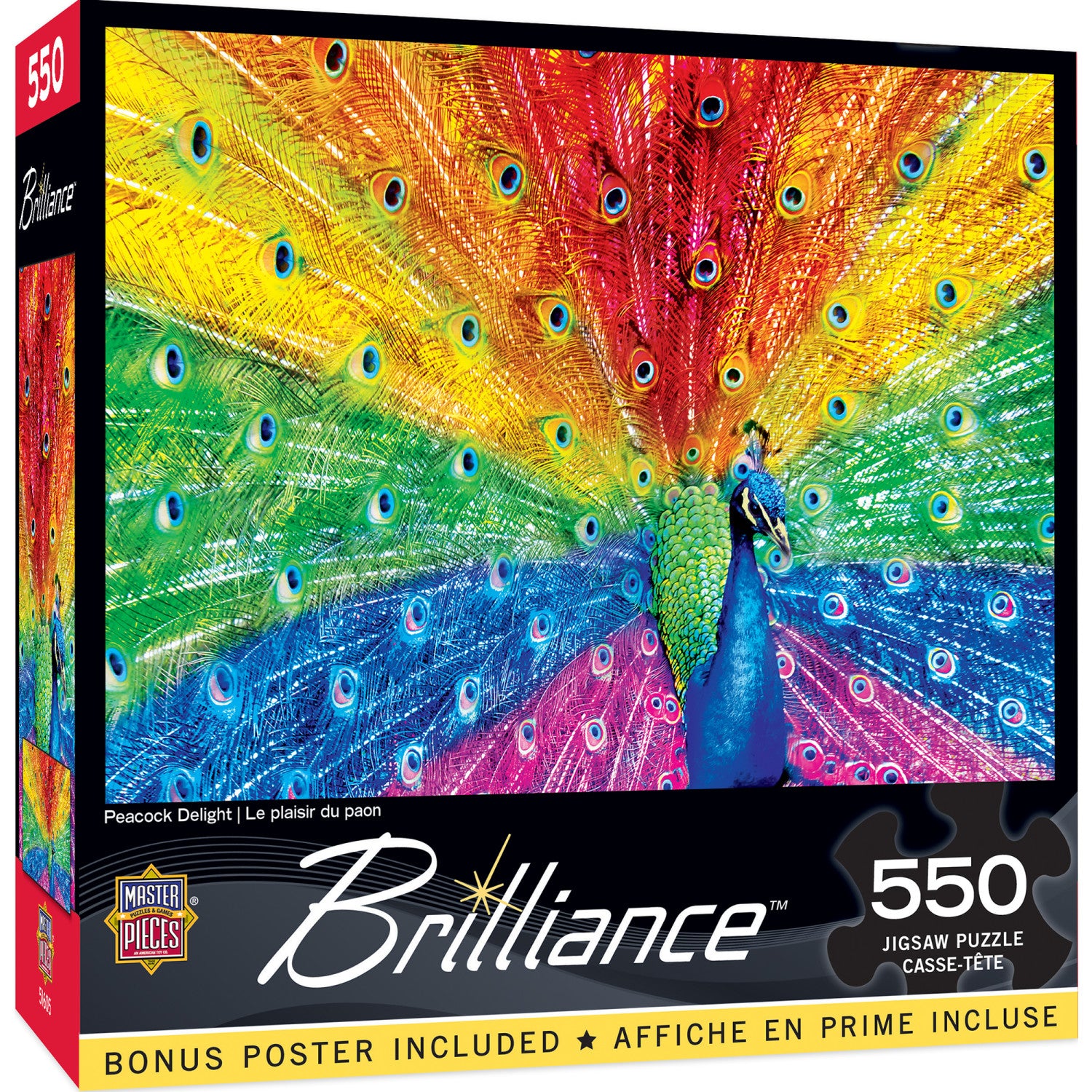 Brilliance - Peacock Delight 550 Piece Jigsaw Puzzle