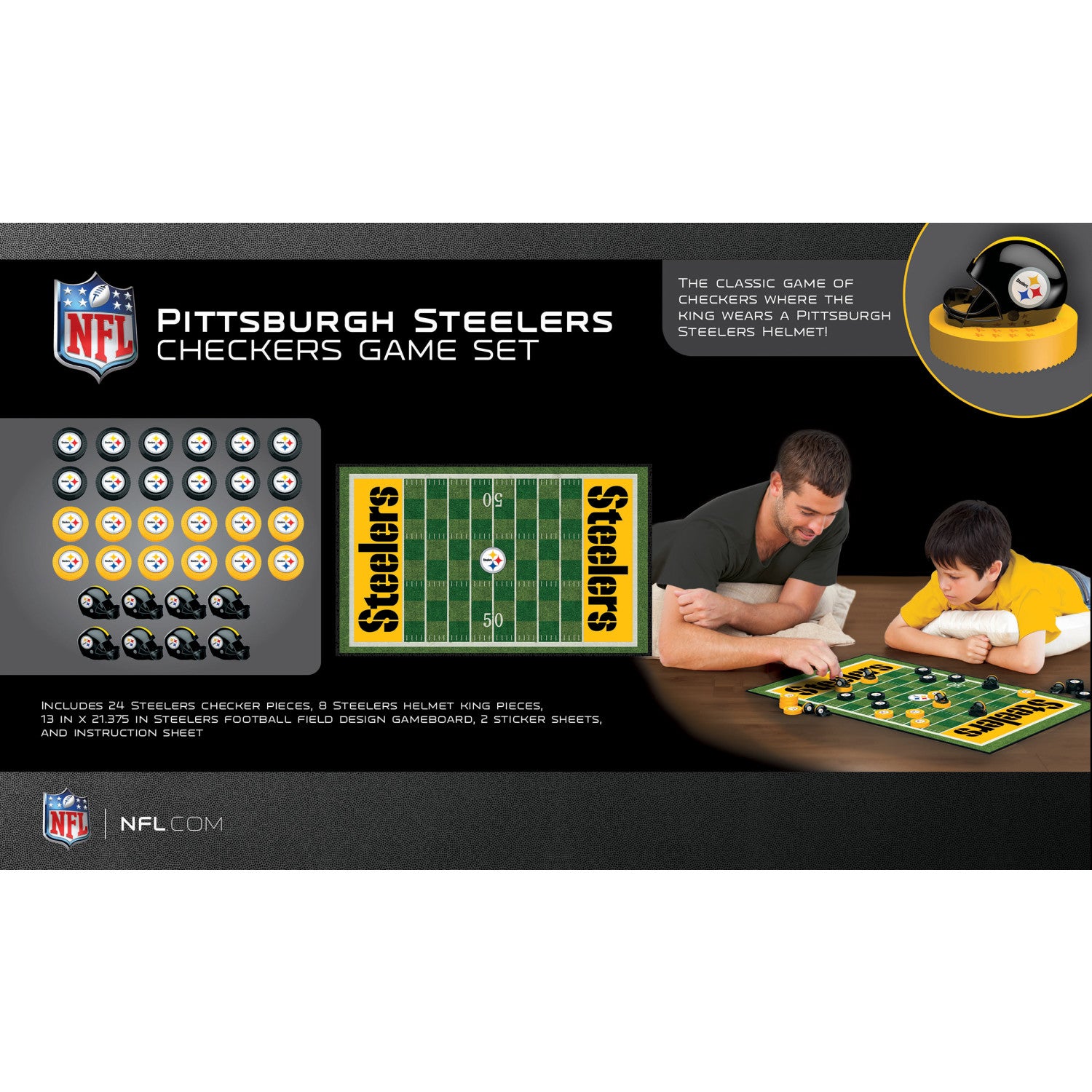 Pittsburgh Steelers Checkers Board Game