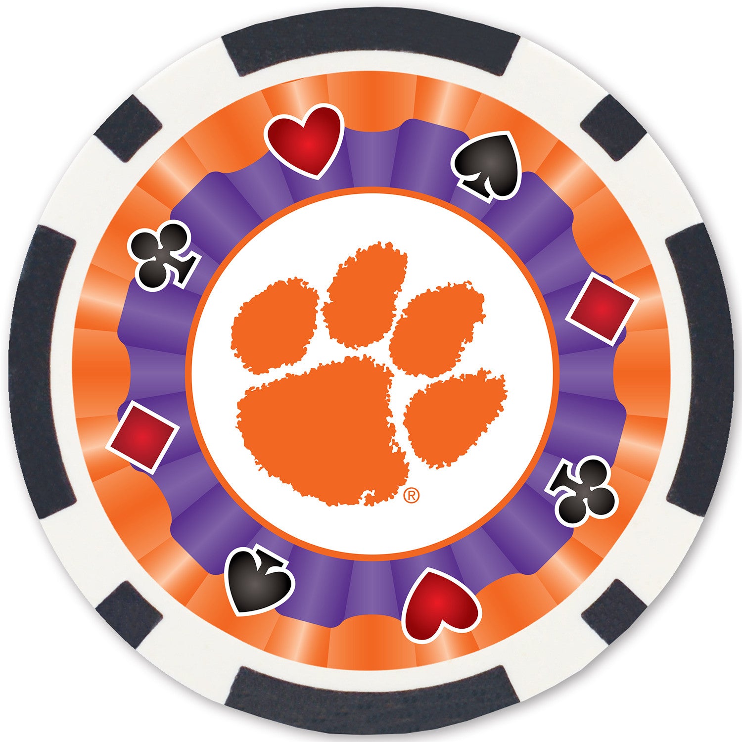 Clemson Tigers NCAA Poker Chips 100pc