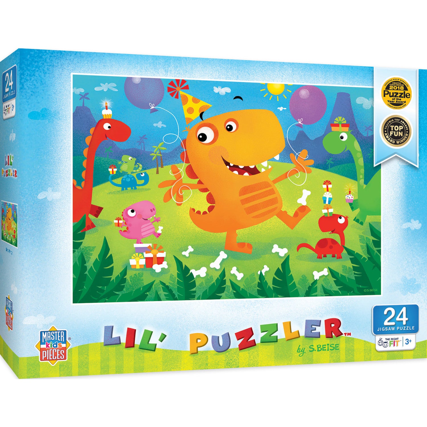 Lil Puzzler - Dino Party 24 Piece Jigsaw Puzzle