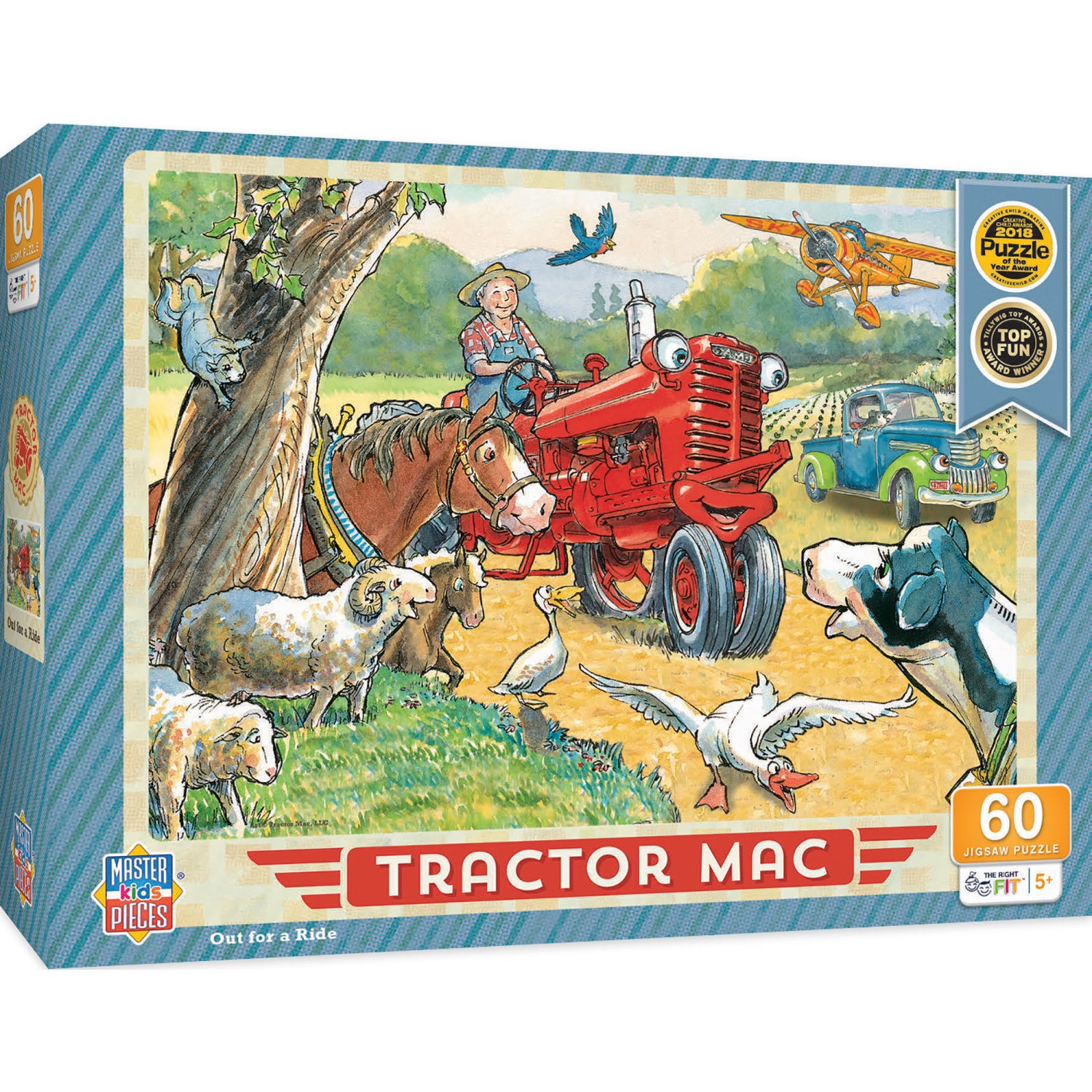 Tractor Mac - Out for a Ride 60 Piece Jigsaw Puzzle