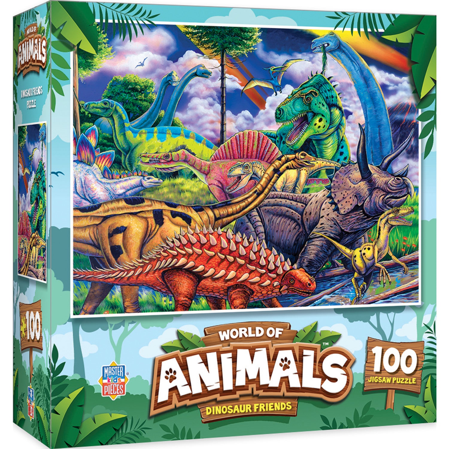World of Animals - Dinosaur Friends 100 Piece Jigsaw Puzzle