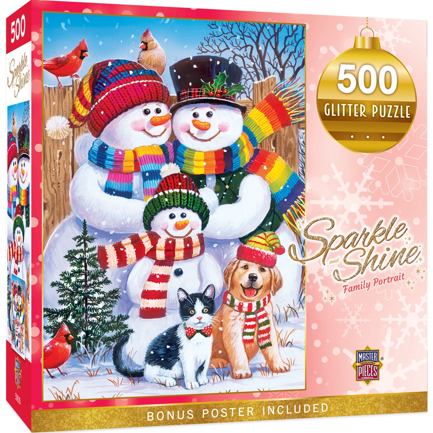 Sparkle & Shine - Family Portrait 500 Piece Glitter Jigsaw Puzzle