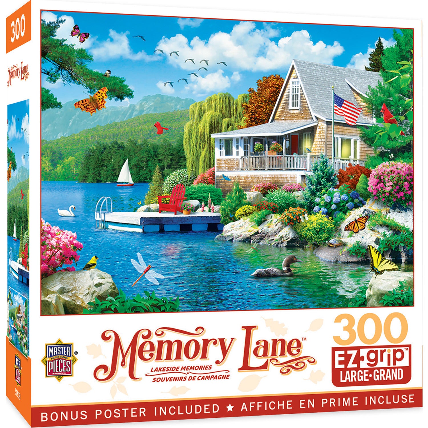 Memory Lane - Lakeside Memories 300 Piece EZ Grip Jigsaw Puzzle