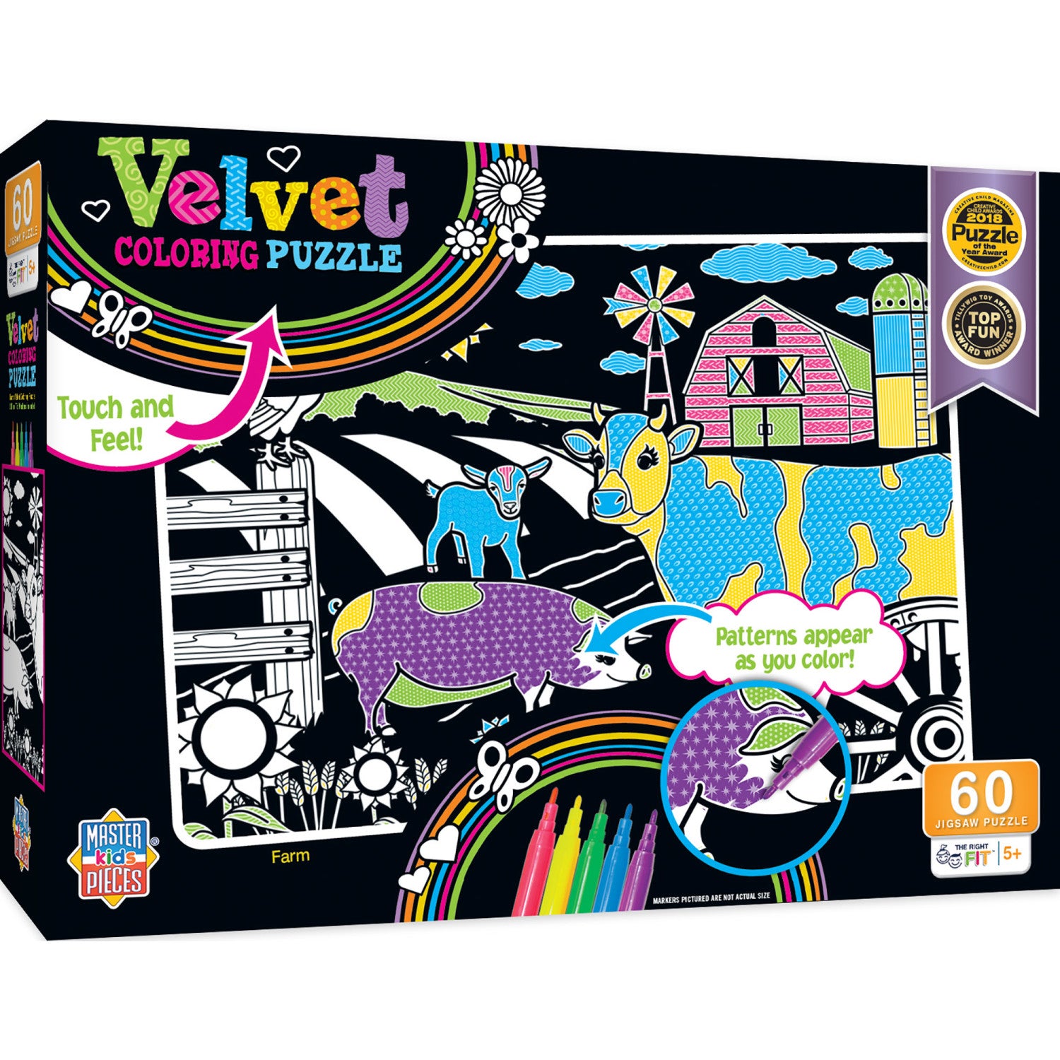 Velvet Coloring - Farm 60 Piece Jigsaw Puzzle
