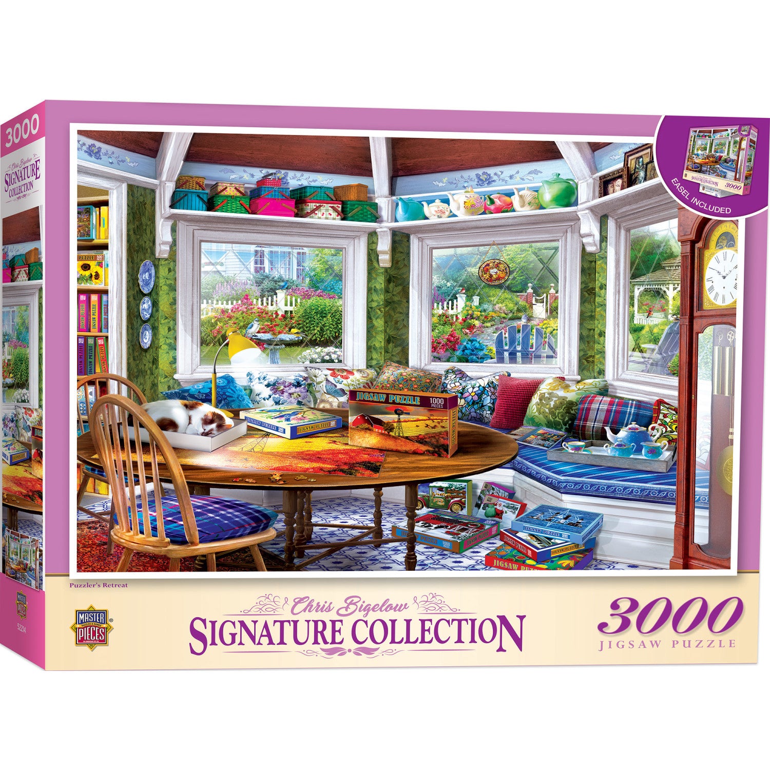 Signature Collection - Puzzler's Retreat 3000 Piece Jigsaw Puzzle - Flawed