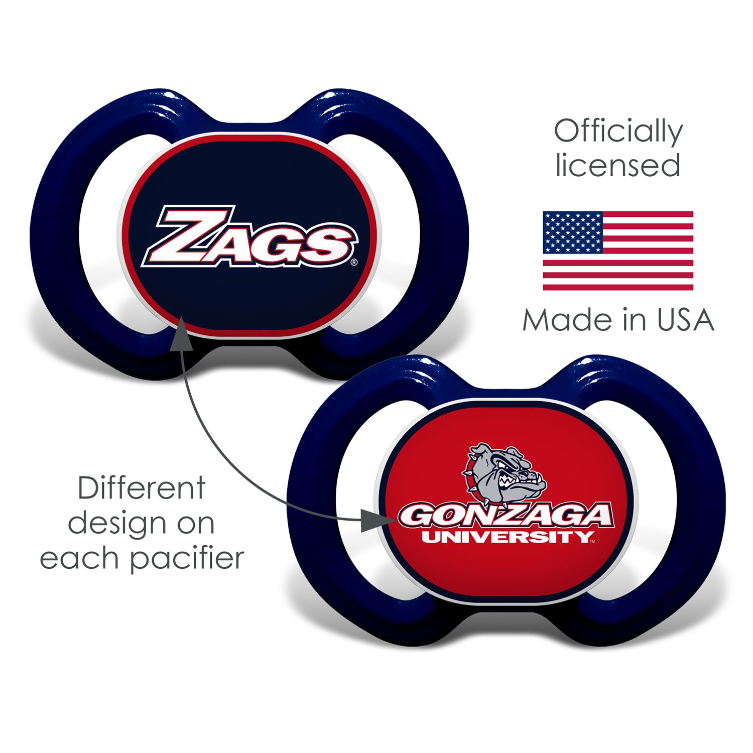 Gonzaga Bulldogs - Pacifier 2-Pack