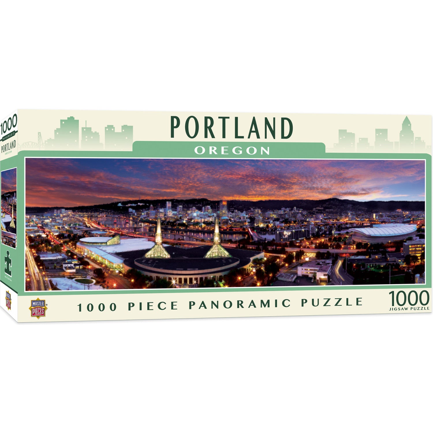 Portland, Oregon 1000 Piece Panoramic Jigsaw Puzzle