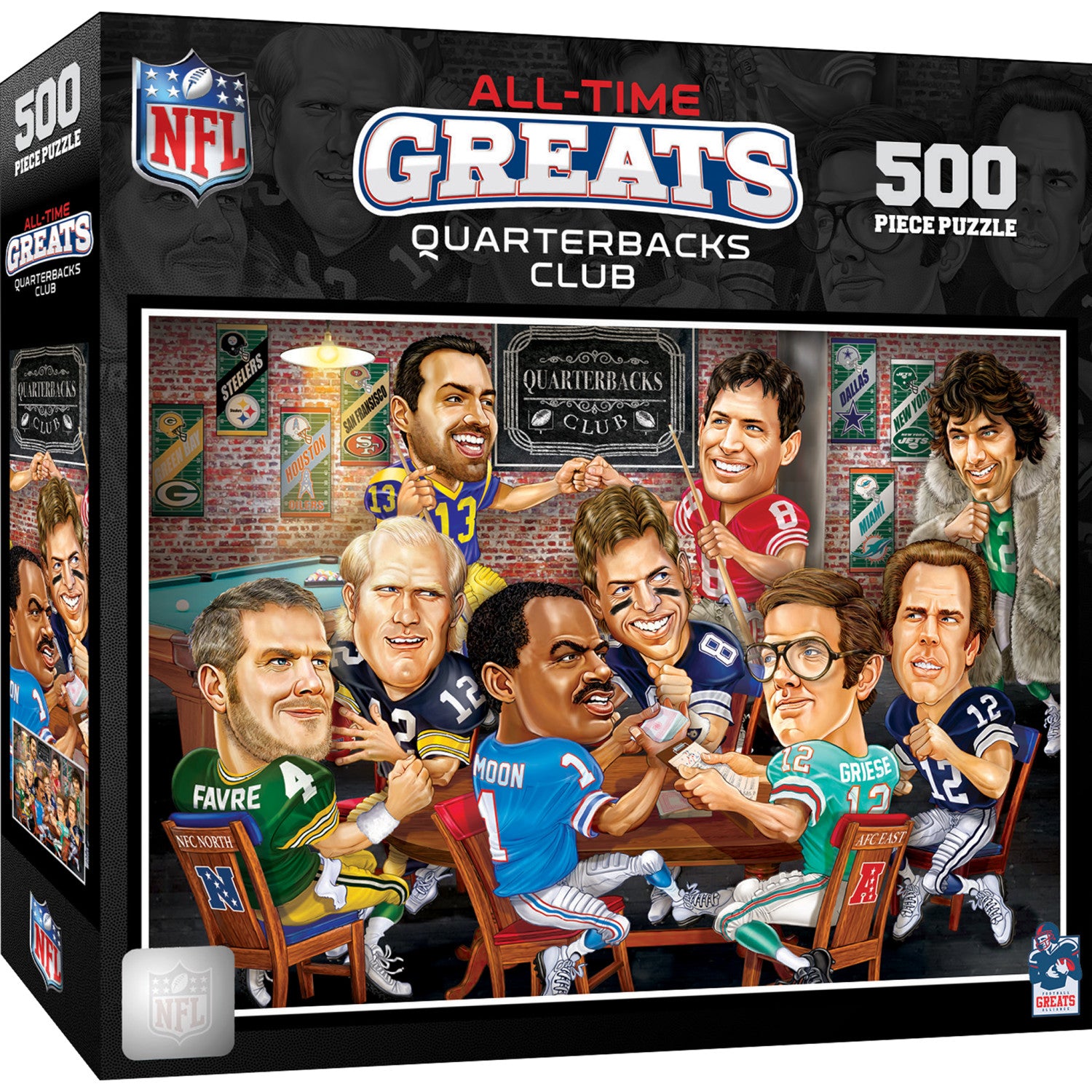 NFL Quarterbacks Club - All Time Greats 500 Piece Jigsaw Puzzle