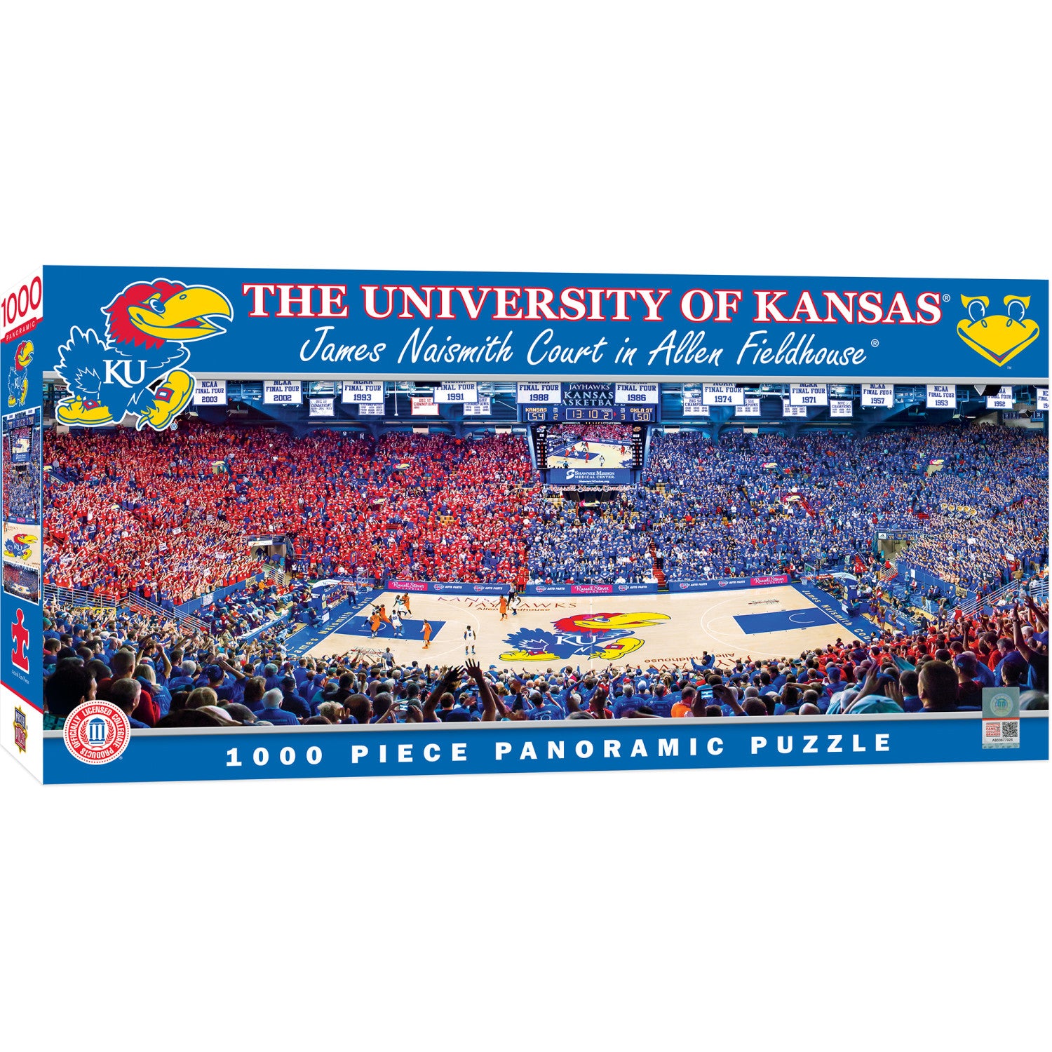 Kansas Jayhawks - 1000 Piece Panoramic Jigsaw Puzzle