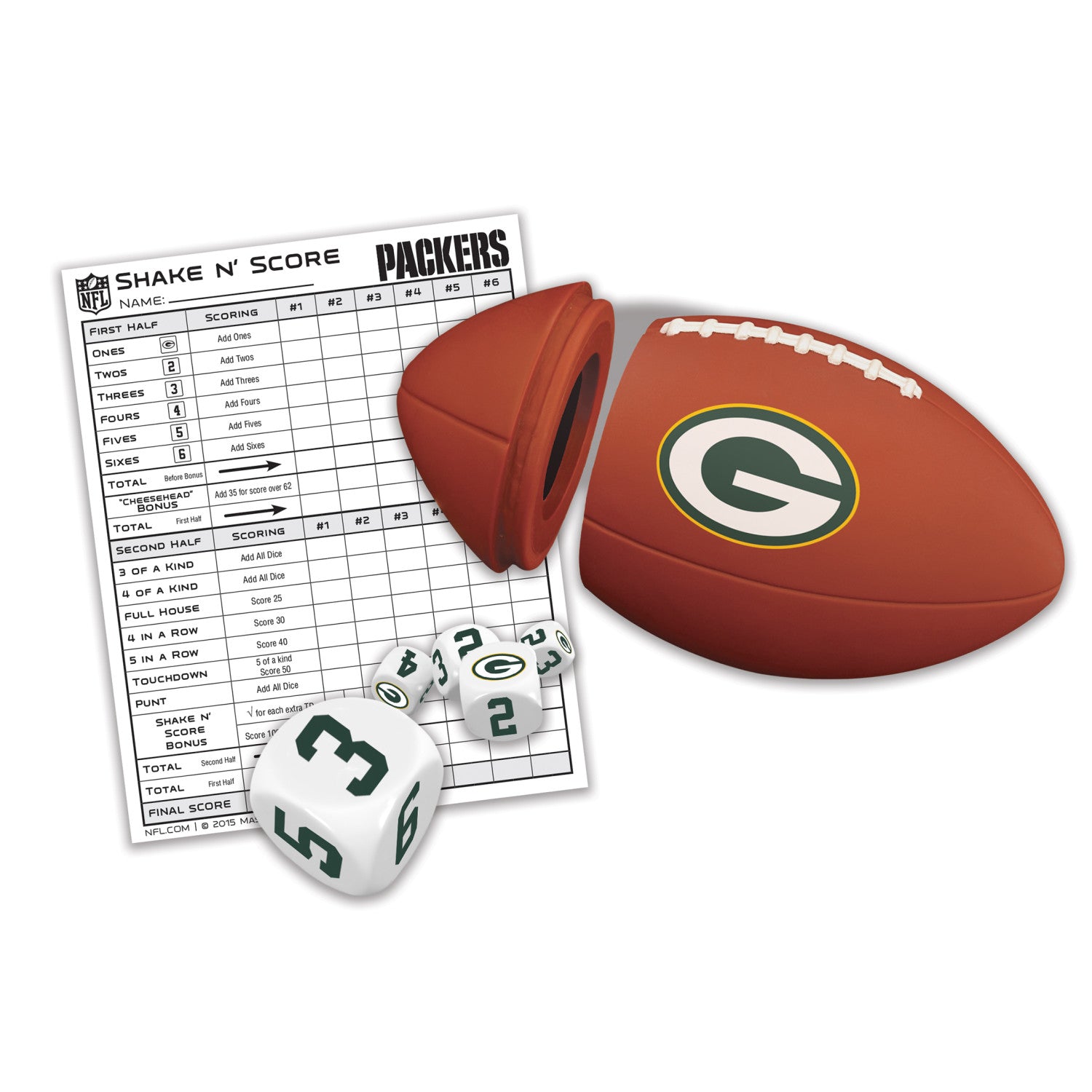 Green Bay Packers NFL Shake N' Score