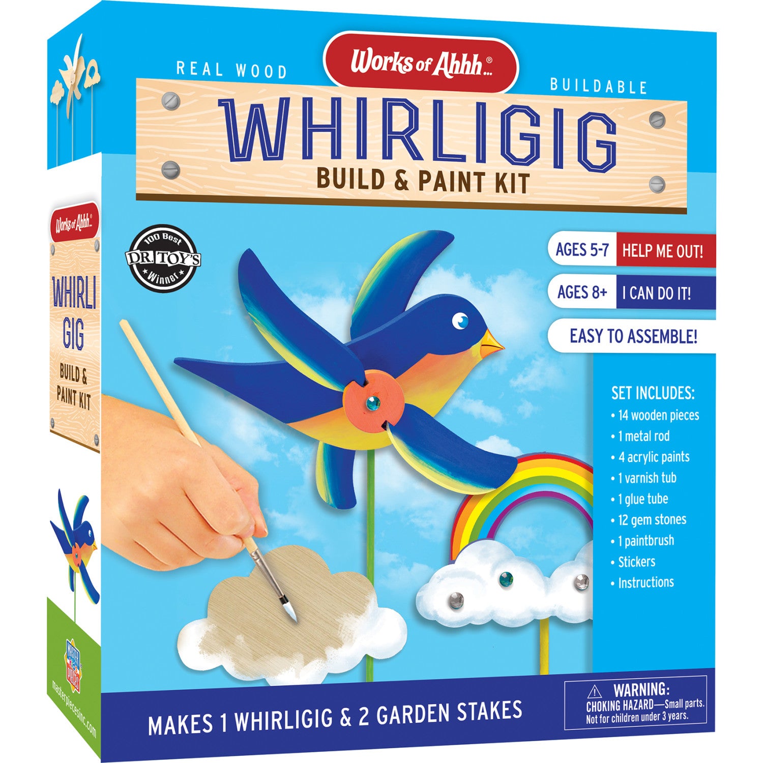 Whirligig Buildable Wood Craft & Paint Kit