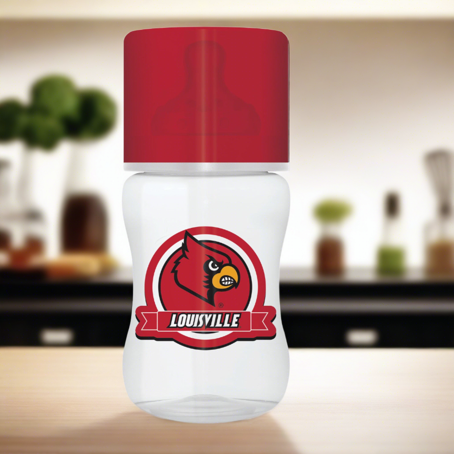Louisville Cardinals NCAA Baby Bottle