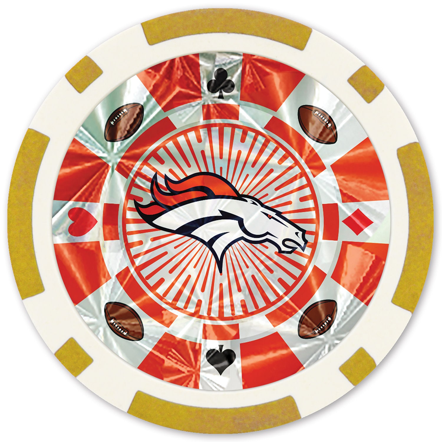 Denver Broncos NFL Poker Chips 20pc