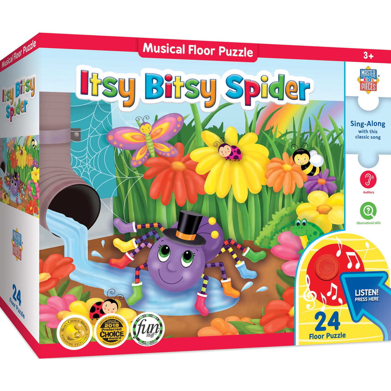 Itsy Bitsy Spider - 24 Piece Musical Floor Jigsaw Puzzle