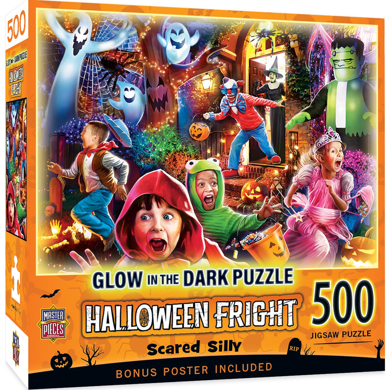 Glow in the Dark - Scared Silly 500 Piece Jigsaw Puzzle