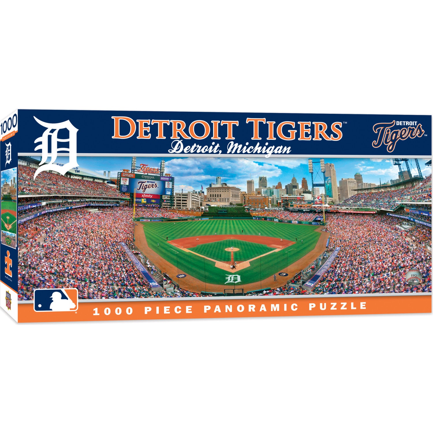 Detroit Tigers - 1000 Piece Panoramic Jigsaw Puzzle