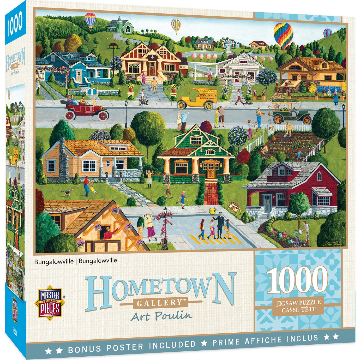 Hometown Gallery - Bungalowville 1000 Piece Jigsaw Puzzle