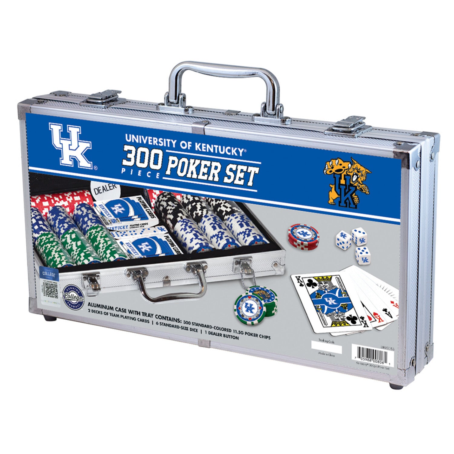 Kentucky Wildcats 300 Piece Poker Set