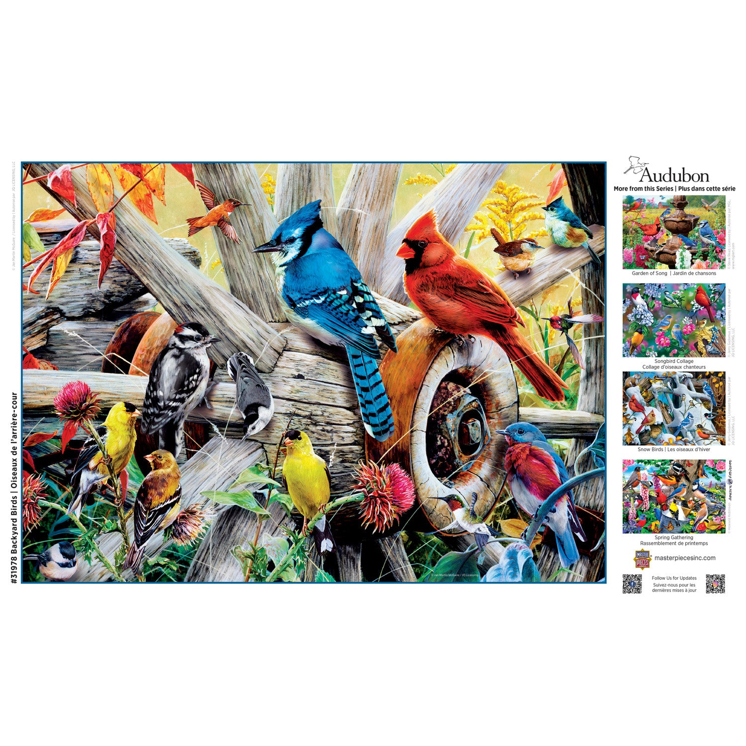 Audubon - Backyard Birds 1000 Piece Jigsaw Puzzle