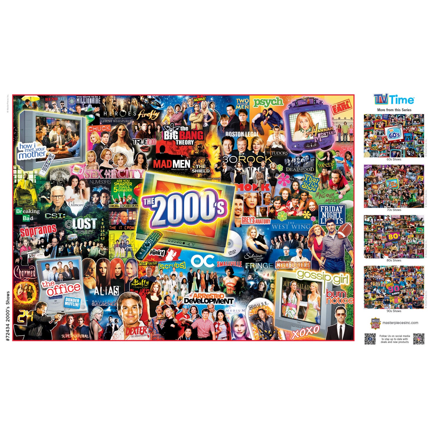 TV Time - 2000's Shows 1000 Piece Jigsaw Puzzle