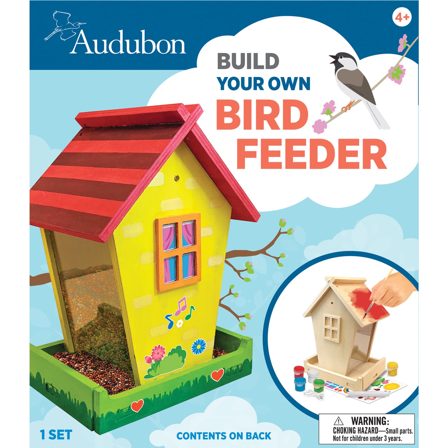 Audubon - Birdfeeder Wood Craft & Paint Kit