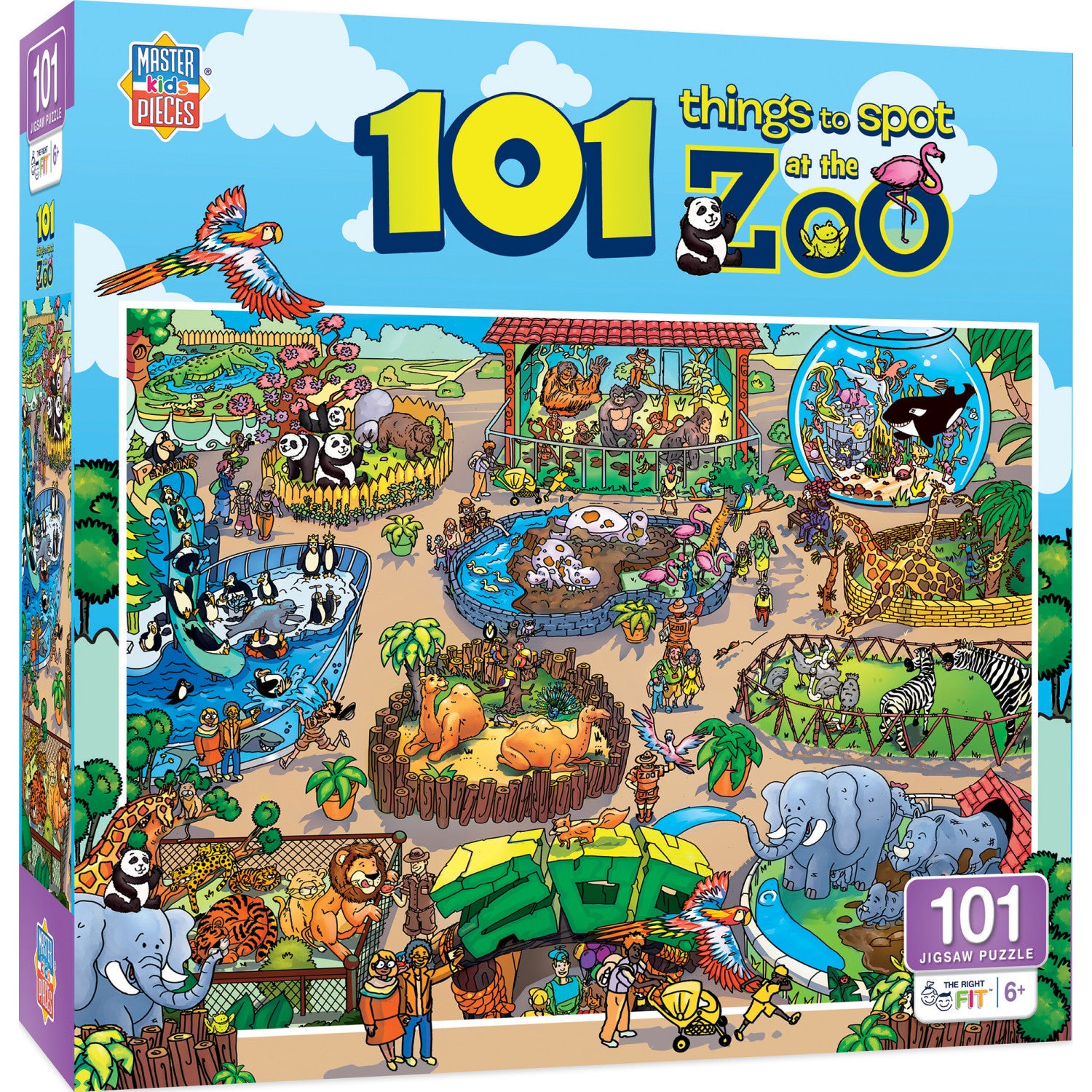 101 Things to Spot at the Zoo - 101 Piece Jigsaw Puzzle