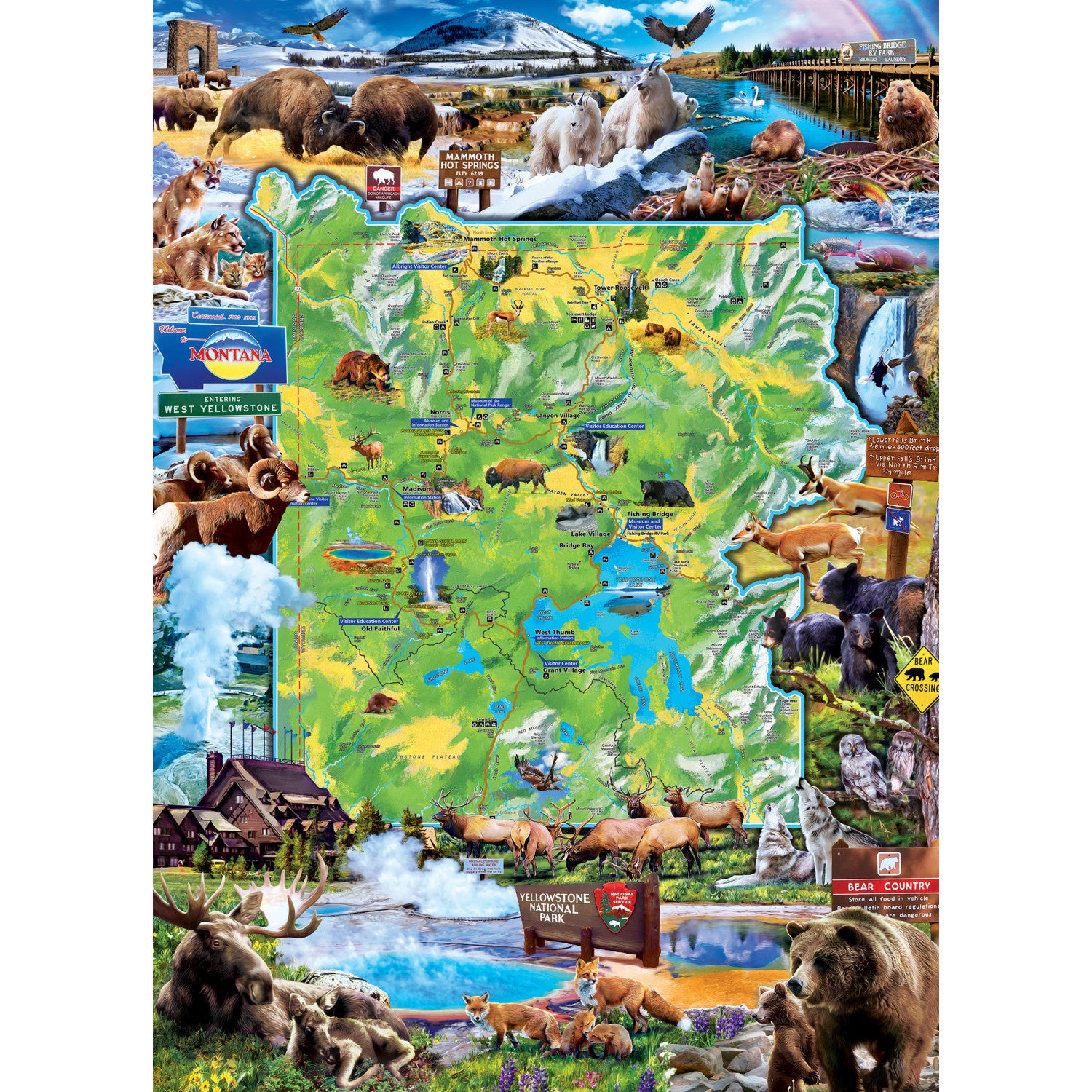 National Parks - Yellowstone 1000 Piece Puzzle