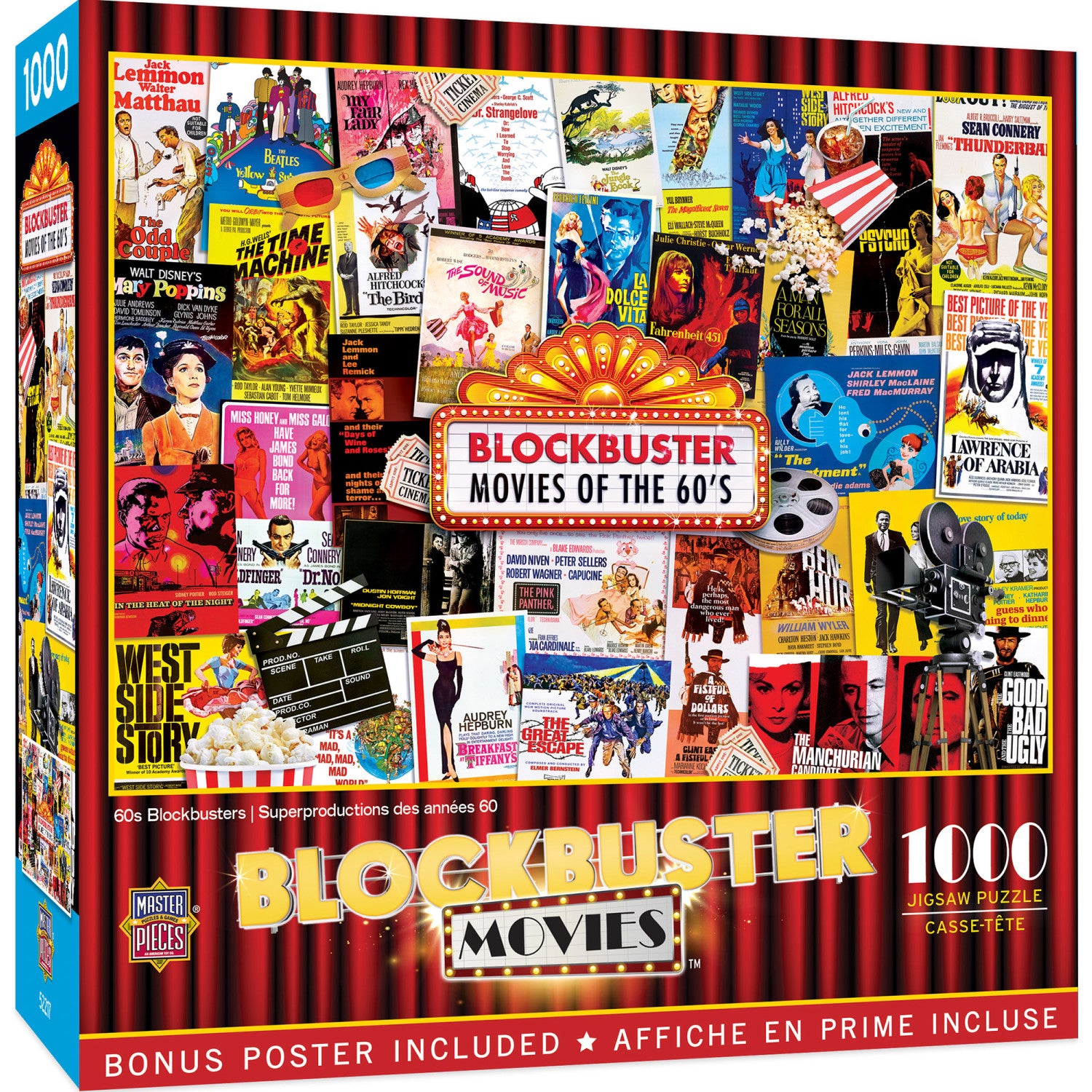 60's Blockbusters 1000 Piece Jigsaw Puzzle