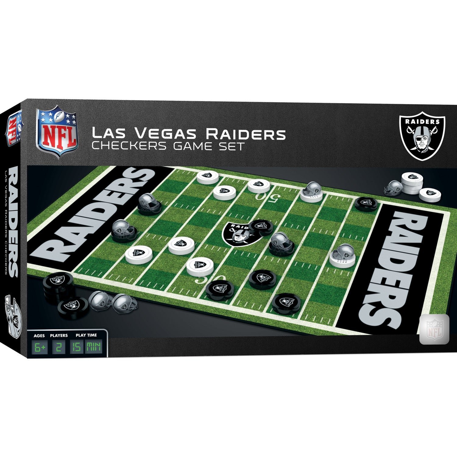 Las Vegas Raiders Checkers Board Game