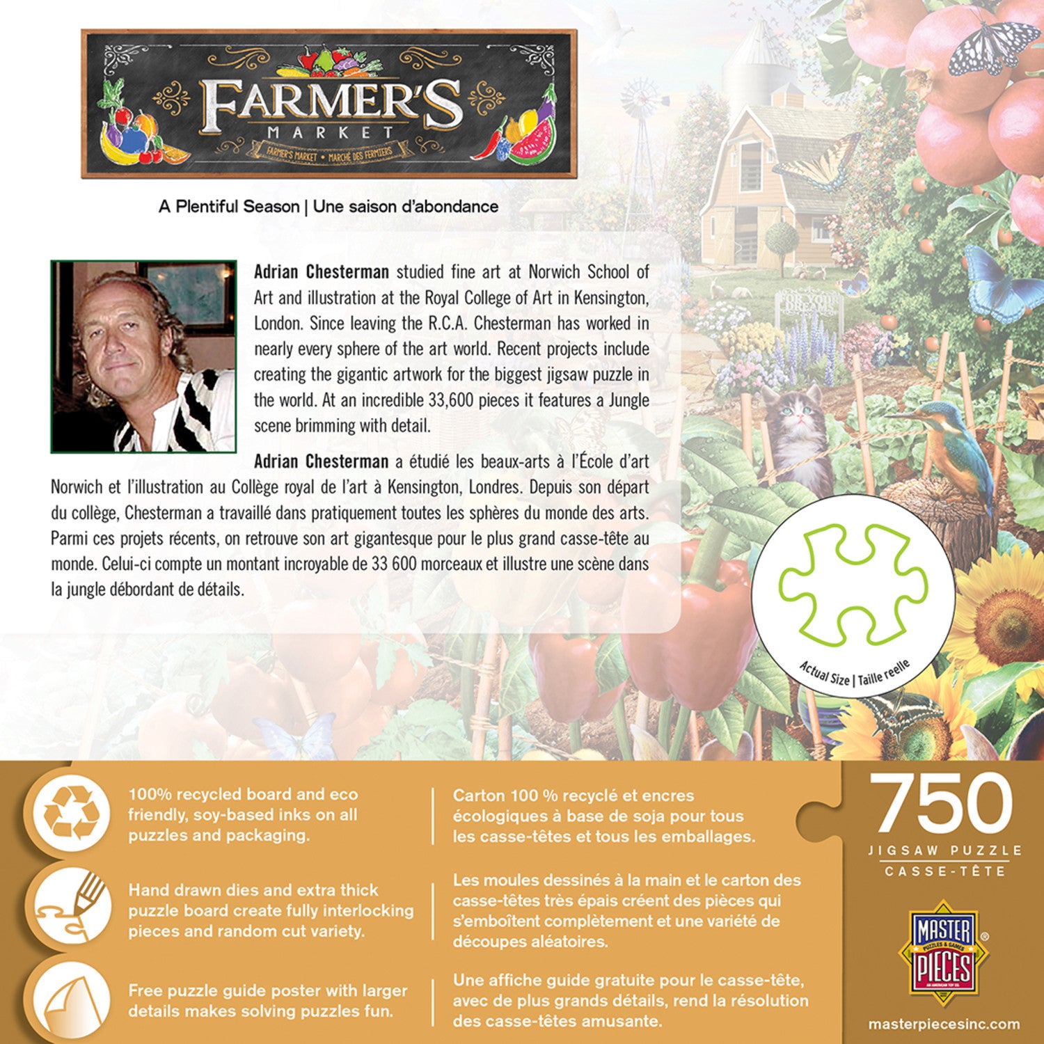Farmer's Market - A Plentiful Season 750 Piece Jigsaw Puzzle