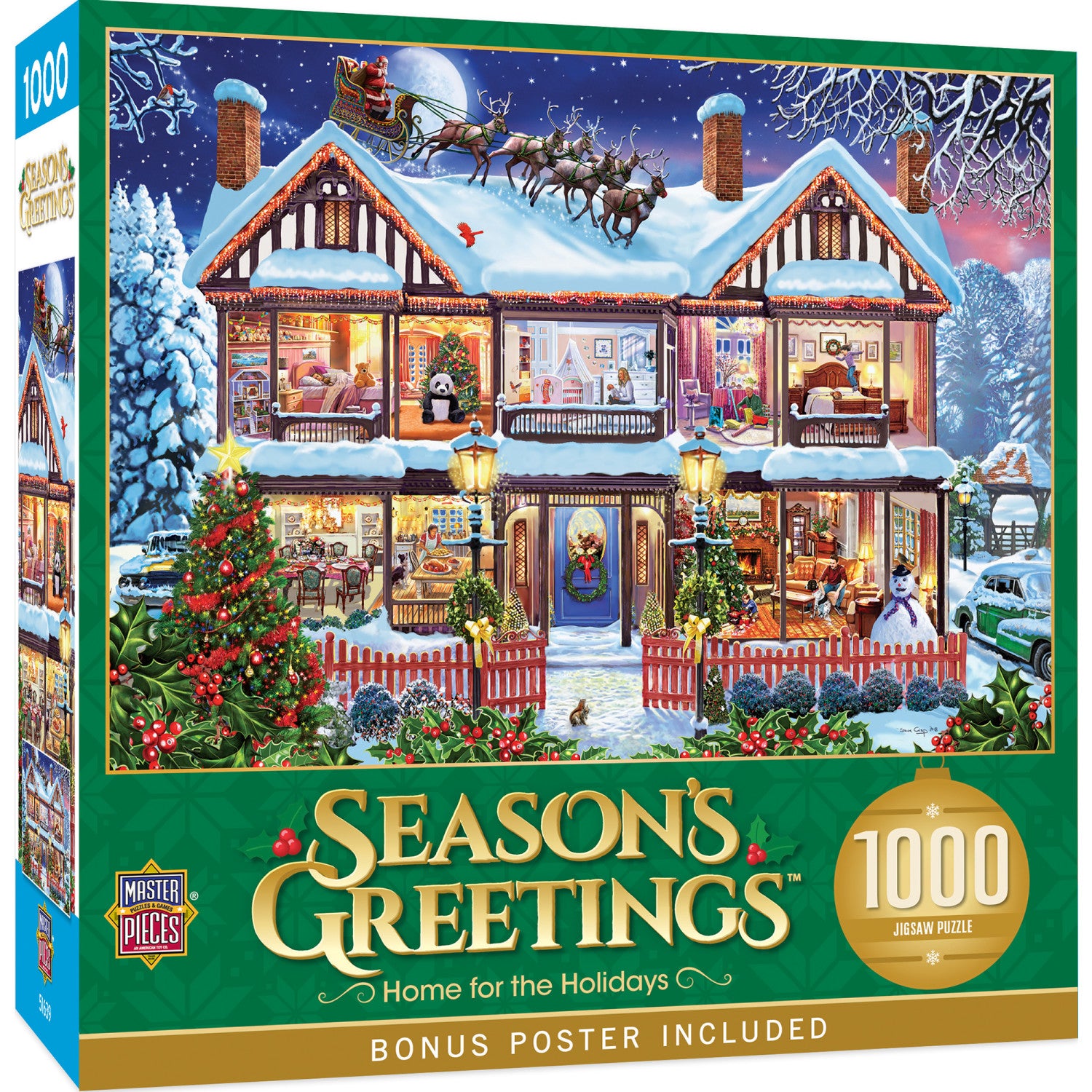 Season's Greetings - Home for the Holidays 1000 Piece Jigsaw Puzzle