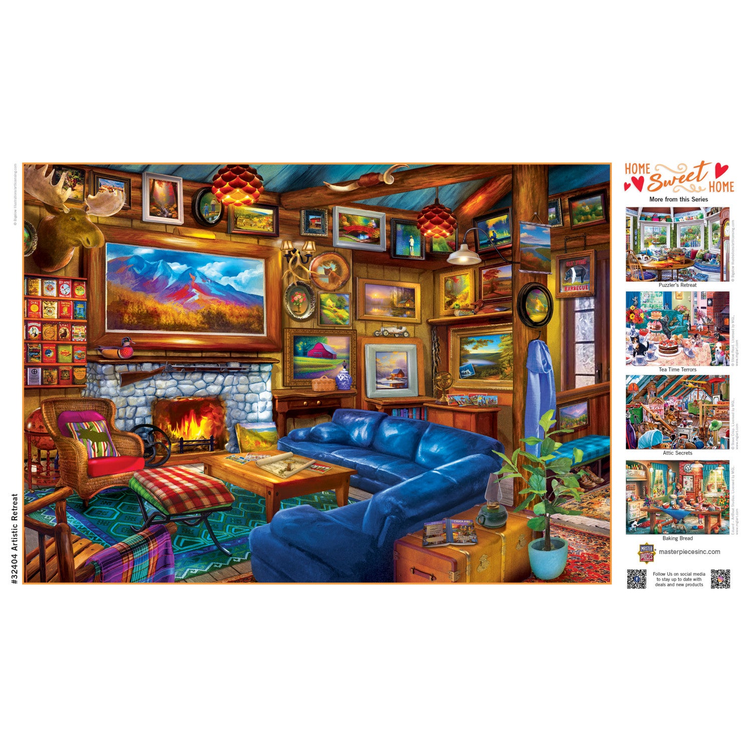 Home Sweet Home - Artistic Retreat 500 Piece Jigsaw Puzzle