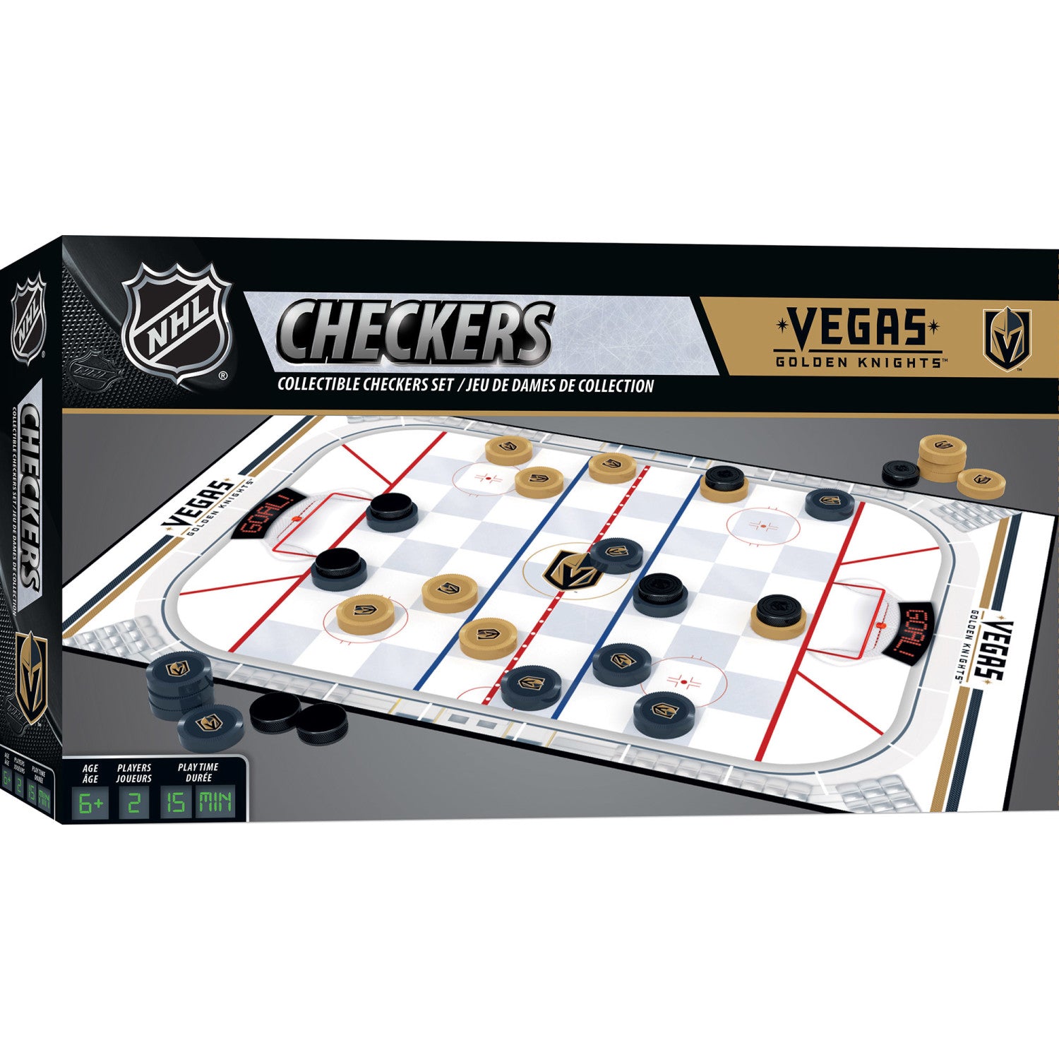 Las Vegas Golden Knights Checkers Board Game